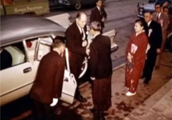 1963年(昭和38年)10月22日、ワシントン州と兵庫県の姉妹提携の様子