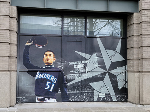 Tモバイル・パークのイチロー写真