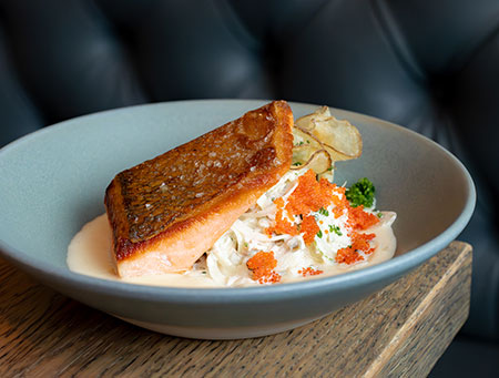 Seared King Salmon